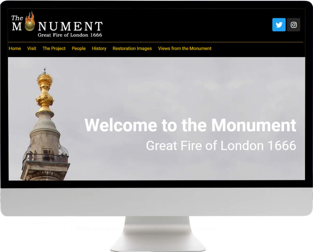 The official website for the Monument in London