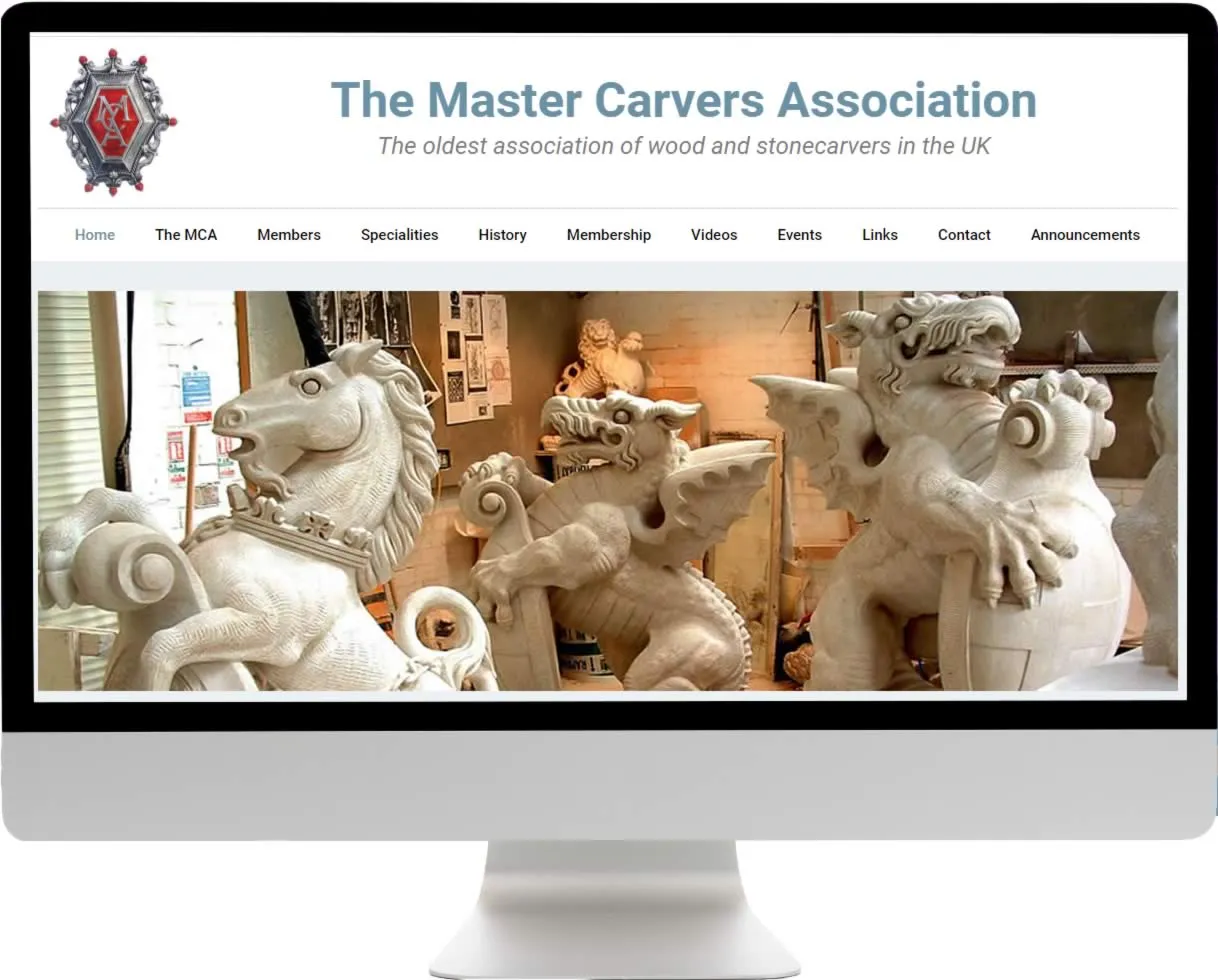 The Master Carvers Association - website by Harris Digital Web Design