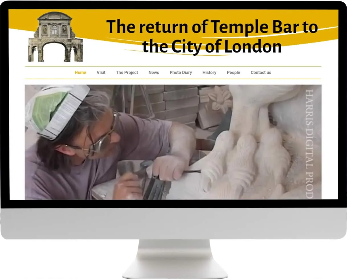 Temple Bar Gate official website portfolio image